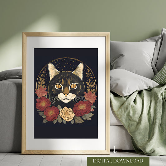 Vintage Cat Wall Art - Timeless Decor for Cat Lovers